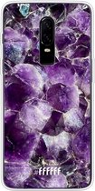 OnePlus 6 Hoesje Transparant TPU Case - Purple Geode #ffffff