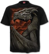 Spiral Unisex Tshirt -S- MAJESTIC DRACO Zwart