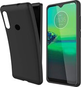 Soft TPU hoesje zwart Silicone Case Geschikt voor: Motorola Moto G8 Plus