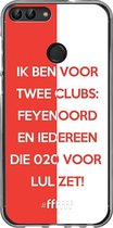 6F hoesje - geschikt voor Huawei P Smart (2018) -  Transparant TPU Case - Feyenoord - Quote #ffffff