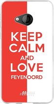 6F hoesje - geschikt voor HTC U Play -  Transparant TPU Case - Feyenoord - Keep calm #ffffff