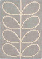 Orla Kiely - Giant Linear Stem 59404 Vloerkleed - 160x230 cm - Rechthoekig - Laagpolig Tapijt - Landelijk, Scandinavisch - Grijs, Wit