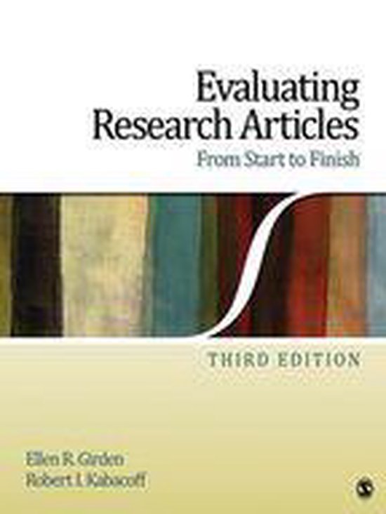 Evaluating Research Articles From Start to Finish - cover