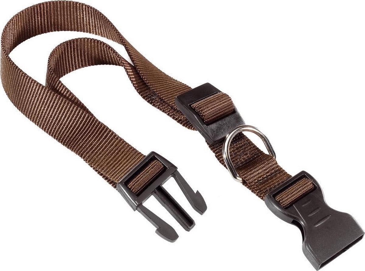 Ferplast Halsband Honden Club 56 Cm Nylon Bruin/zwart