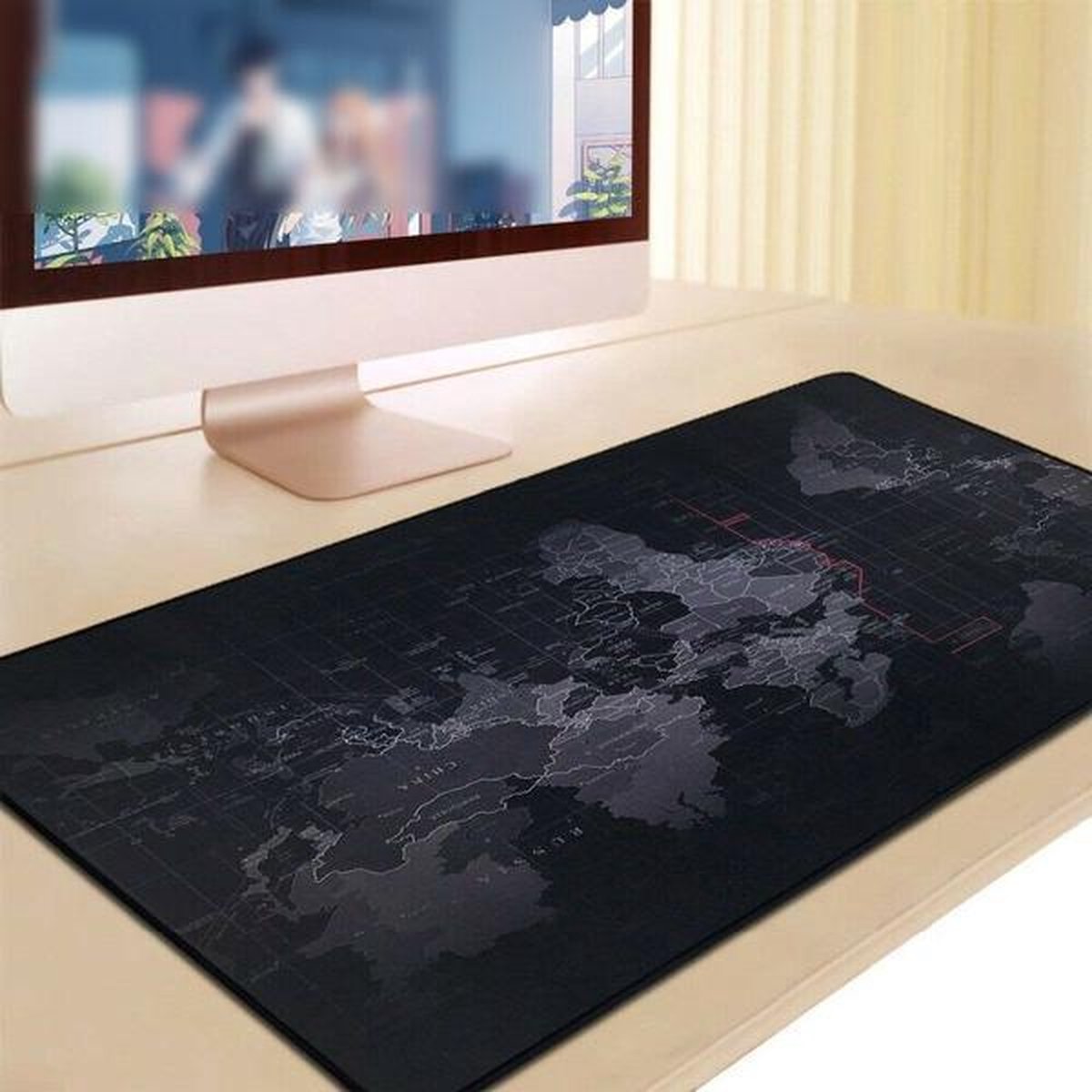 Duo Commerce - Grand tapis de souris Gaming - 88 x 30 cm - Tapis de  bureau