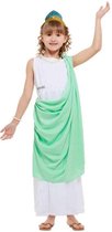 Smiffy's - Griekse & Romeinse Oudheid Kostuum - Waanzinnig Om Te Weten Meedogenloze Romeinen - Meisje - Groen, Wit / Beige - Medium - Carnavalskleding - Verkleedkleding