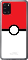 Samsung Galaxy A31 Hoesje Transparant TPU Case - Pokeball #ffffff