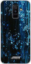 Samsung Galaxy A6 Plus (2018) Hoesje Transparant TPU Case - Bubbling Blues #ffffff