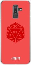 6F hoesje - geschikt voor Samsung Galaxy J8 (2018) -  Transparant TPU Case - D20 - Red #ffffff