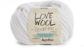 Zeer warme wol - Katia - Love Wool - kleur 100 - Ecru - 100 gr. = 50 m.