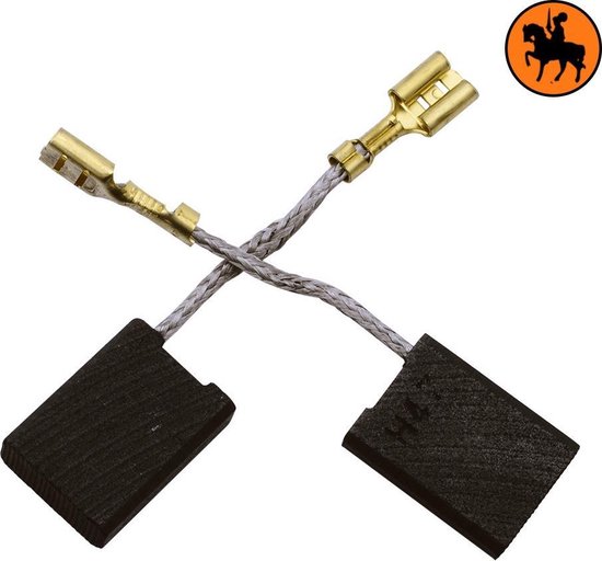 Jeu de balais de charbon pour Bosch GWS 20-180 H - 6,3x16x22mm