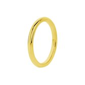 Stalen ring goldplated