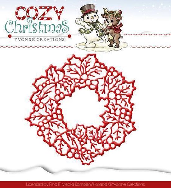 Foto: Wreath cozy christmas snijmal yvonne creations