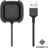 Oplader geschikt voor FitBit Versa 2 - Strap-it Oplaadkabel - charger - lader