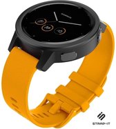 Siliconen Smartwatch bandje - Geschikt voor  Garmin Vivomove 3s silicone band - 39mm - oranje - Strap-it Horlogeband / Polsband / Armband