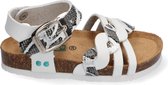 Bunnies JR Bobbi Beach Meisjes Sandalen - Wit/Print - Leer - Gesp