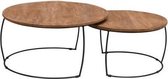 Brix Salontafel Emma Black - Set van 2