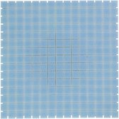 1,04m² - Mozaiek Tegels - Amsterdam Vierkant Licht Blauw 2x2