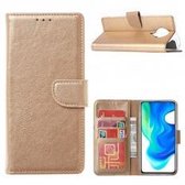 Xssive Hoesje voor Xiaomi Poco F2 Pro - Book Case - Goud