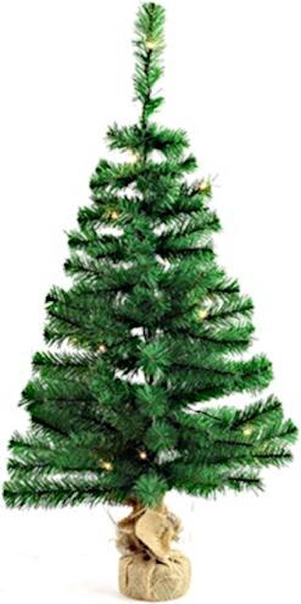 Non-branded Kunstkerstboom Led 90 Cm Zijde Groen