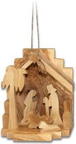 Boomhanger - olijfhout - kribbe - 7 cm - naturel - Elian
