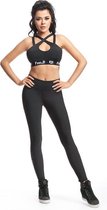 Feelj Sport BH SEXY met gekruiste Bandjes - Zwart M