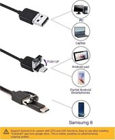 Endoscoop Camera - 7mm - 2 m - Flexibele Kabel - Snake Borescope - Inspectie camera - Android Smartphone - PC