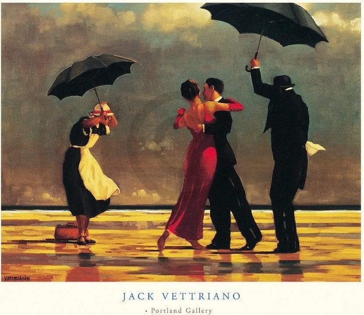 PGM Kunstdruk Jack Vettriano - The Singing Butler 50x40cm Divers