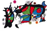 Kunstdruk Joan Miro - Obra de Joan Miro 100x70cm
