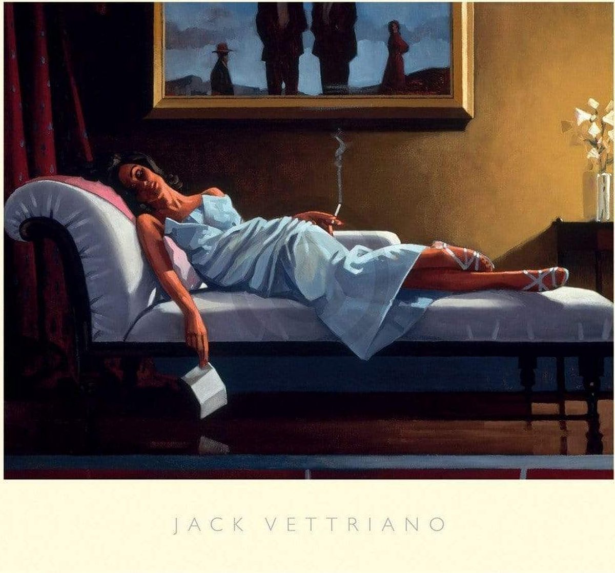PGM Kunstdruk Jack Vettriano - The Letter 76x68cm Divers