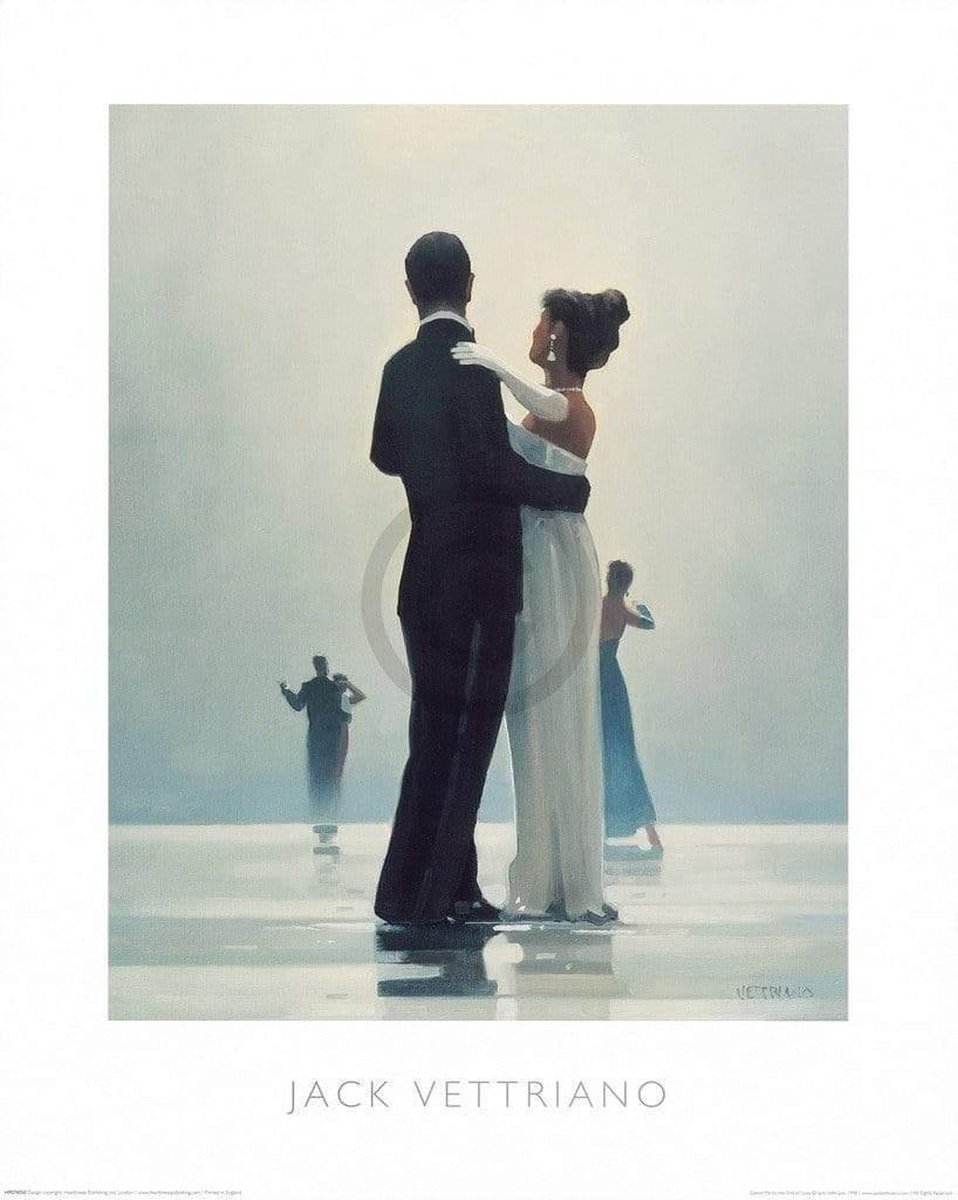 PGM Kunstdruk Jack Vettriano - Dance me to the End of Love 40x50cm Divers