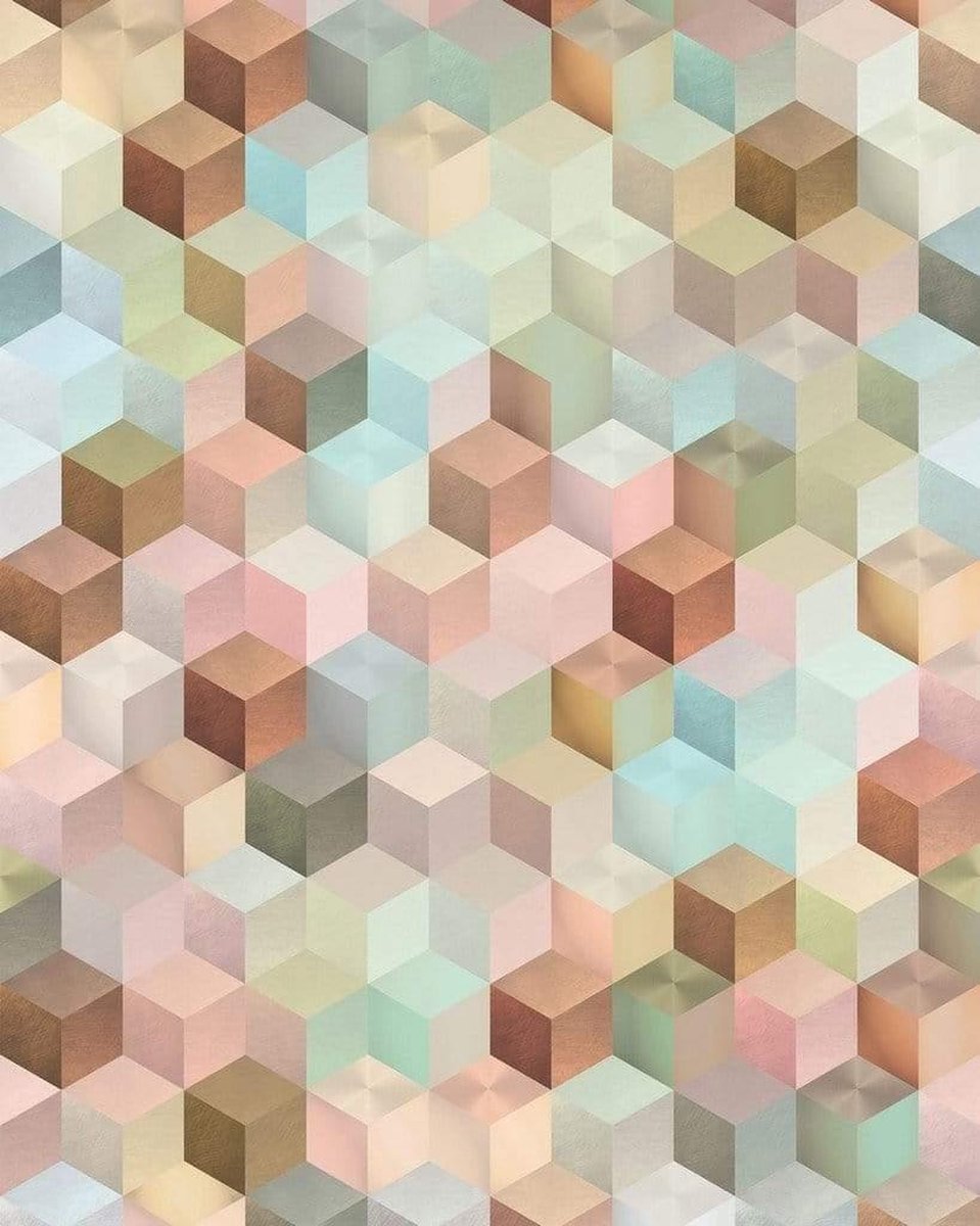 Fotobehang - Cubes 200x250cm - Vliesbehang