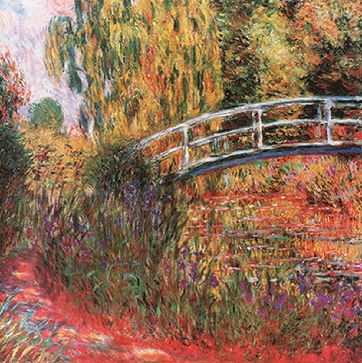 PGM Kunstdruk Claude Monet - Ponte giapponese 95x95cm Divers