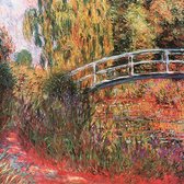 Claude Monet - Ponte giapponese Kunstdruk 95x95cm