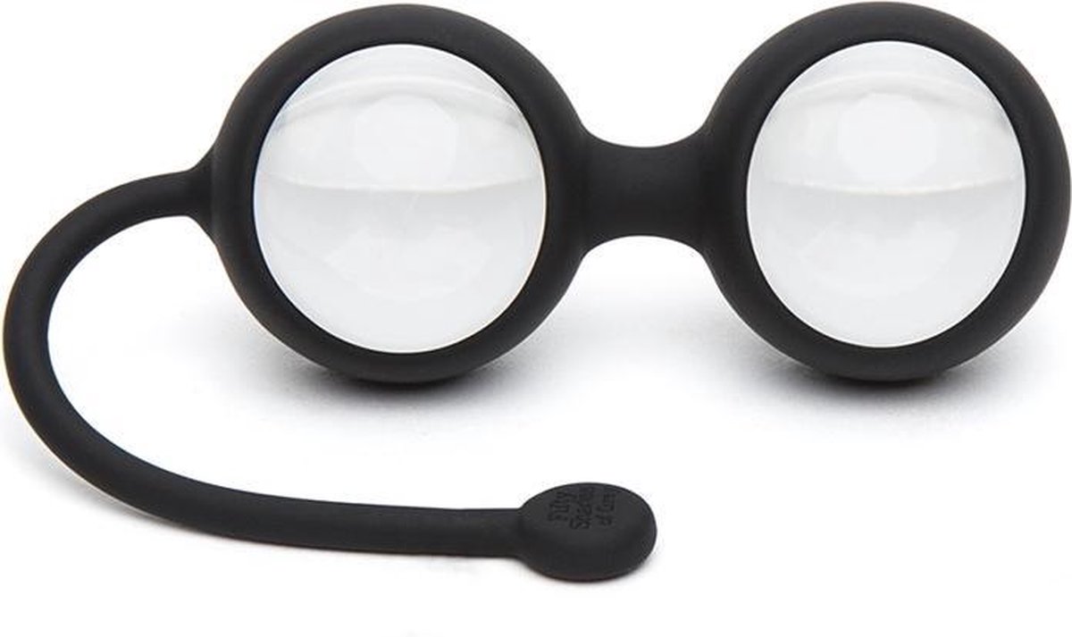 Goedkoopste Fifty Shades Inner Goddess Glass Pleasure Balls - 77gram