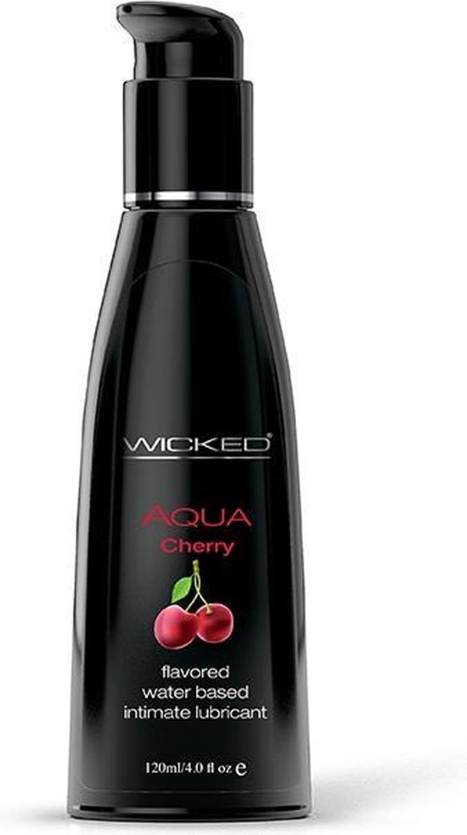 Goedkoopste Wicked - Aqua glijmiddel kersen smaak 120 ml - 120ml