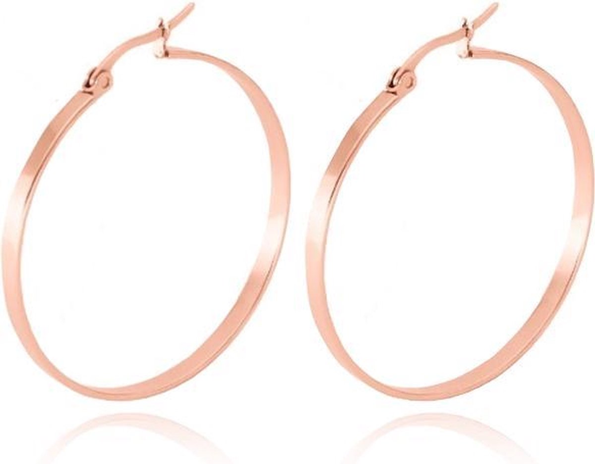 Dames oorringen Cilla Jewels Edelstaal Goudkleurig-60mm