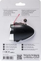 koplamp Classic Mini batterijen voorvork zwart