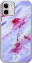 iPhone 12 Mini Hoesje Transparant TPU Case - Abstract Pinks #ffffff