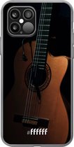 6F hoesje - geschikt voor iPhone 12 - Transparant TPU Case - Guitar #ffffff