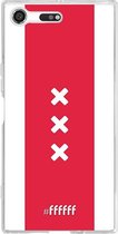 Sony Xperia XZ Premium Hoesje Transparant TPU Case - AFC Ajax Amsterdam1 #ffffff