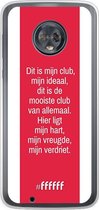 Motorola Moto G6 Hoesje Transparant TPU Case - AFC Ajax Dit Is Mijn Club #ffffff