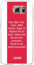 Samsung Galaxy S6 Hoesje Transparant TPU Case - AFC Ajax Clublied #ffffff