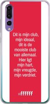 Huawei P30 Hoesje Transparant TPU Case - AFC Ajax Dit Is Mijn Club #ffffff