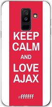 Samsung Galaxy A6 Plus (2018) Hoesje Transparant TPU Case - AFC Ajax Keep Calm #ffffff