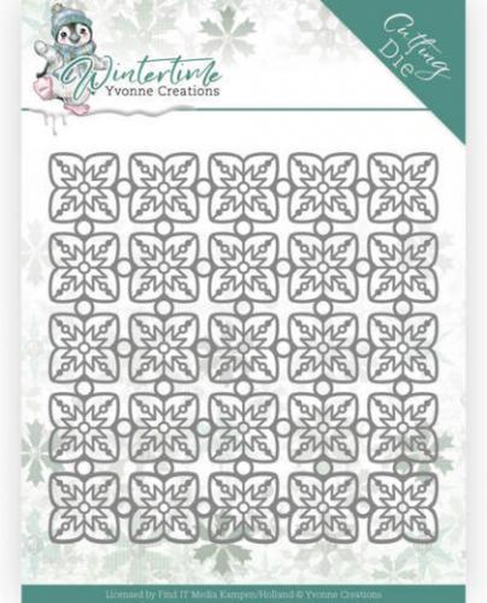 Snowflake Pattern Wintertime Cutting Dies by Yvonne Creations