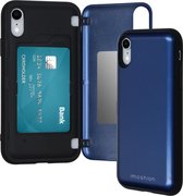 iMoshion Backcover met pashouder iPhone Xr hoesje - Donkerblauw