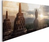 Schilderij Borobudur 52x156 cm