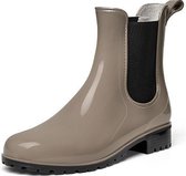 Regenlaars Gevavi Boots | 4300 Dames Enkellaars PVC | Maat 41 | Taupe