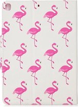 GadgetBay Wallet Portemonnee Hoes Case Kunstleer Natuur Vogel Flamingo voor iPad 10.2 - Roze